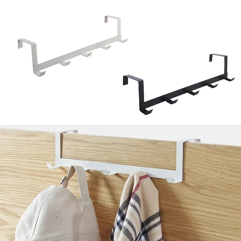 Hooks Over The Door 5 Hooks Home Key Hanging Storage Rack