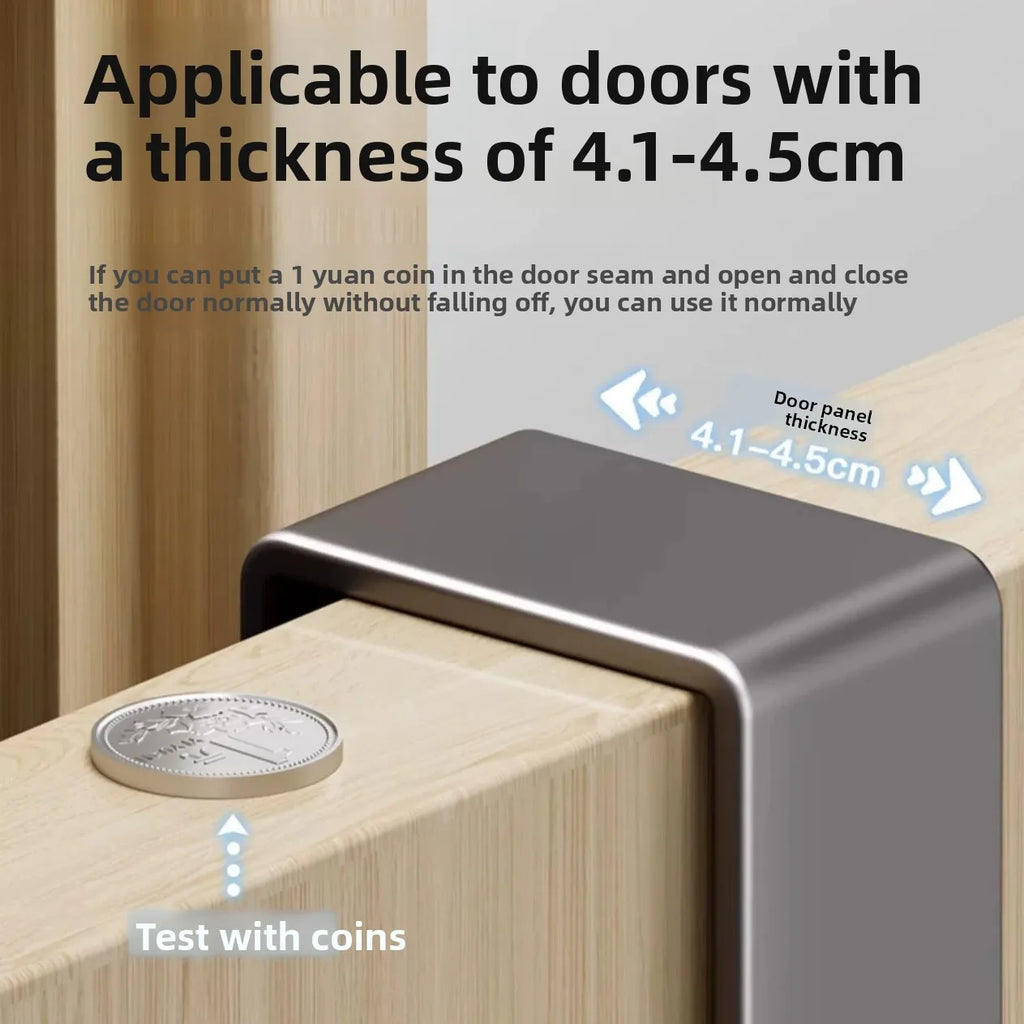 Over the Door Hook Rack Space Aluminum Coat Hanger