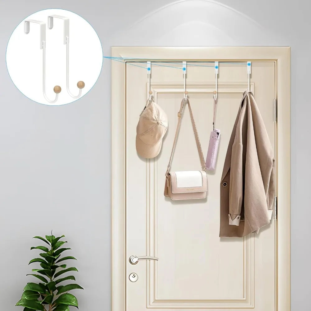 Heavy Duty Over The Door Hooks 4 Pack Door Hanger Hooks