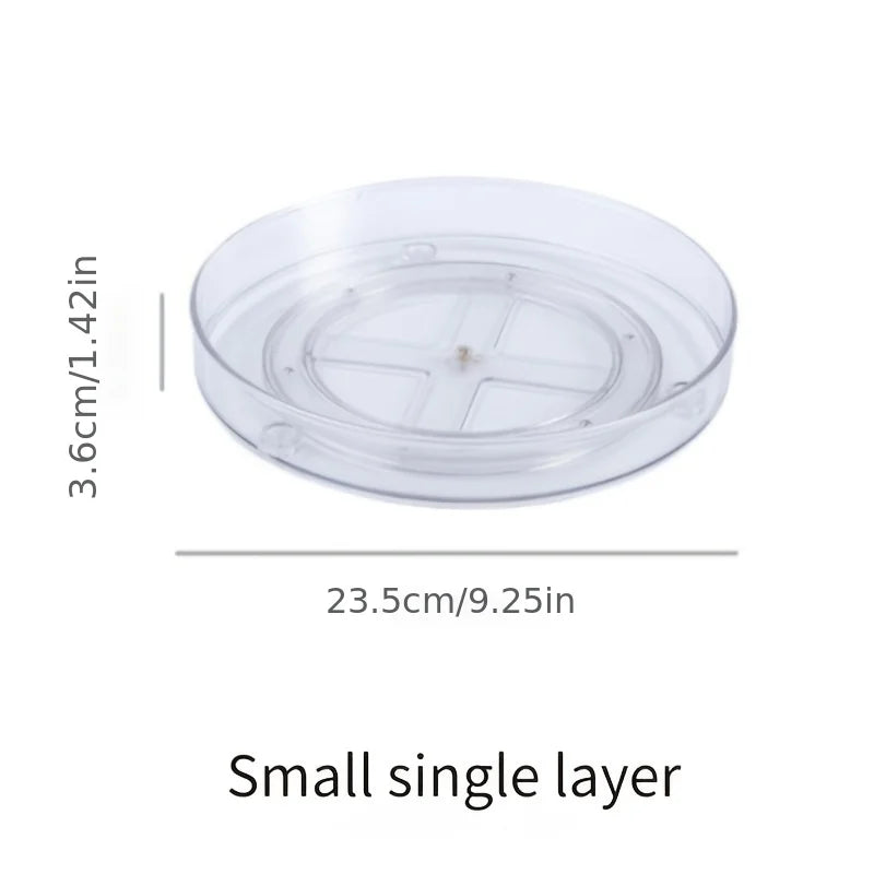 1pc rotating cosmetics storage box dressing table desktop storage rack