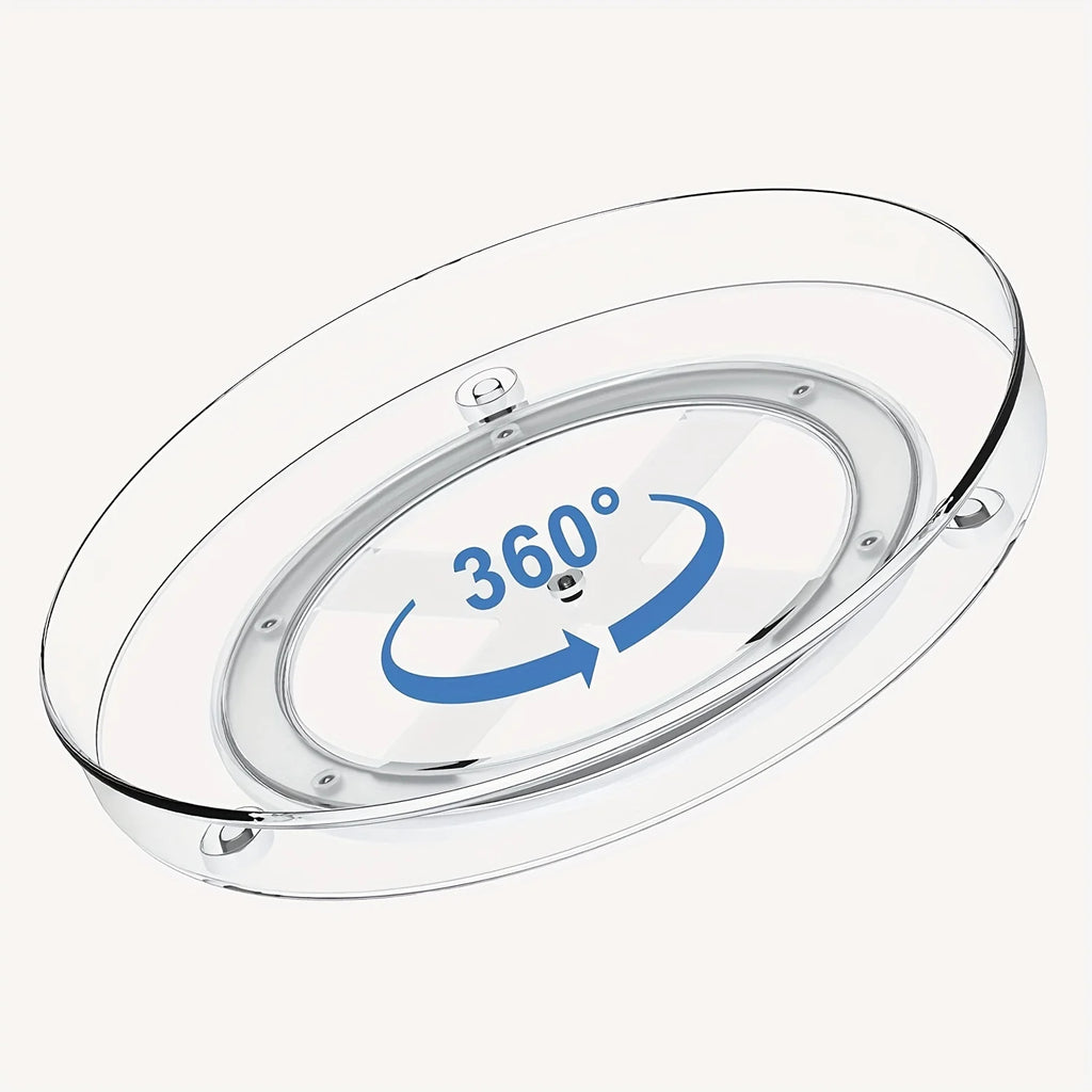 Spice Rack Organizer, 360 Degree Rotating Round Cabinet
