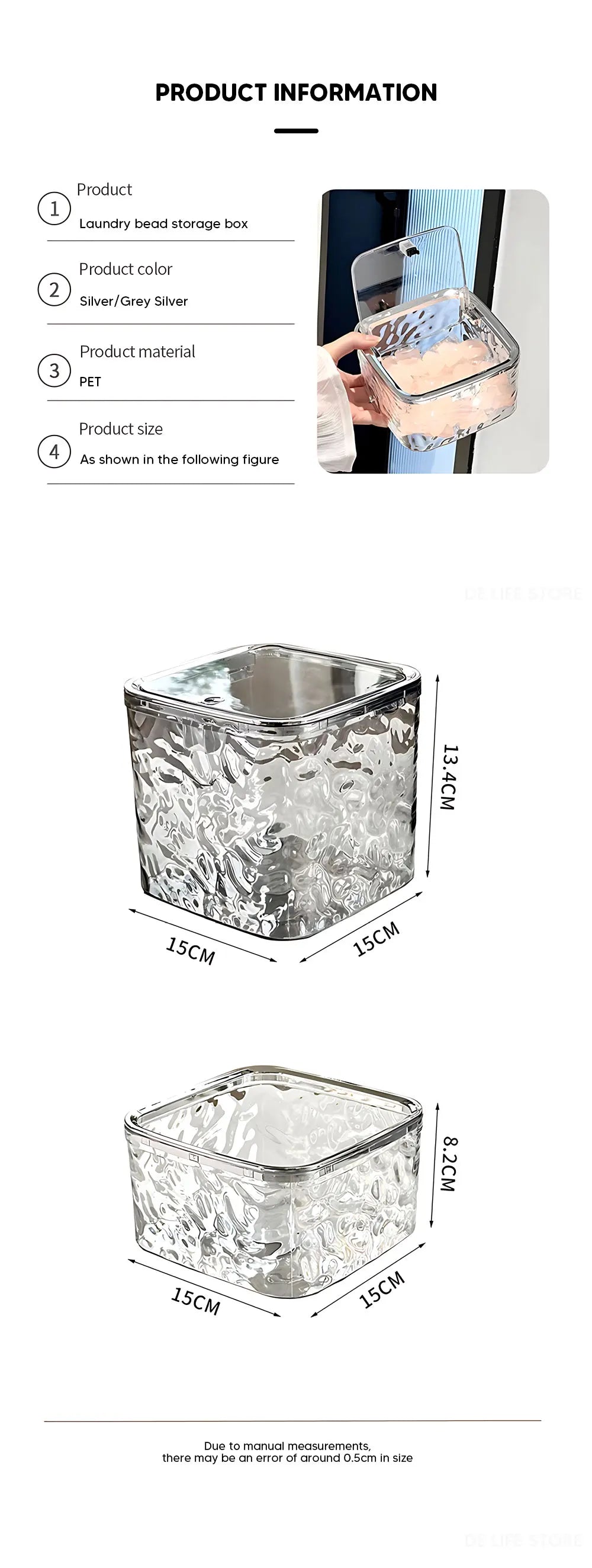 Laundry Powder Container With Lid Laundry Pods Organizer