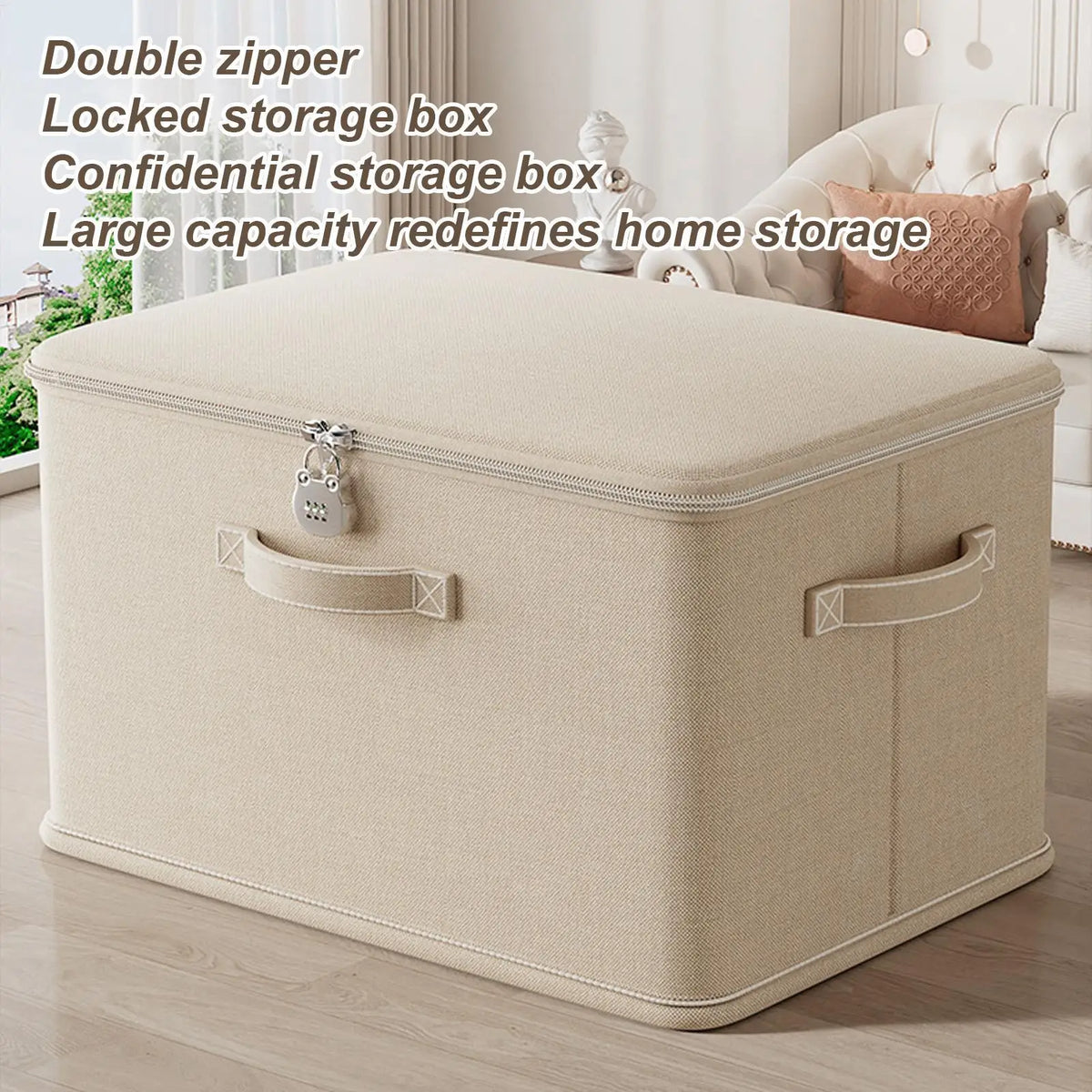 Storage Box with Lock Stackable Secure Odor Proof Storage Container