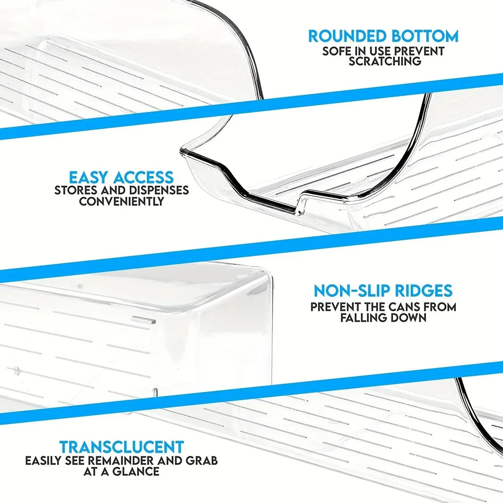 Refrigerator Organizer Bins Soda Cans Dispenser Bins Can