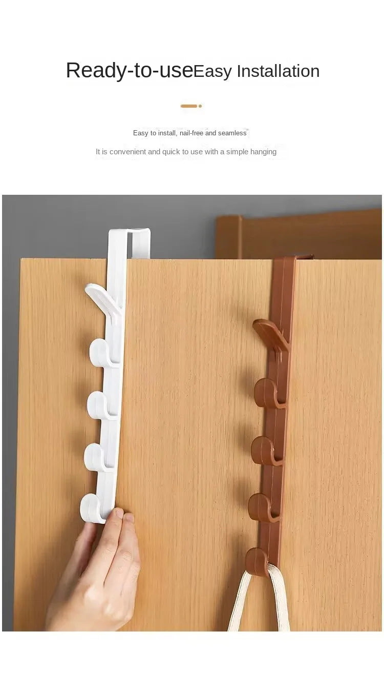 Behind the Door Cabinet Wardrobe Dormitory Door Hook Storage Rack
