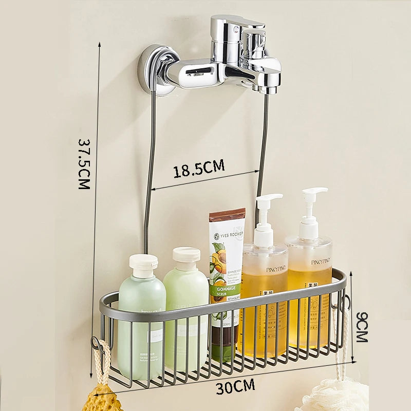 Shower Caddy Hanging Organizer Shower Basket with Hooks
