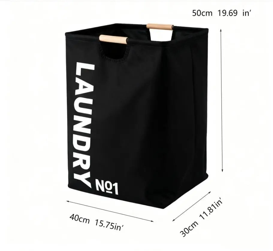 Foldable Fabric Laundry Basket with Handles Large Capacity Waterproof Storage Bin
