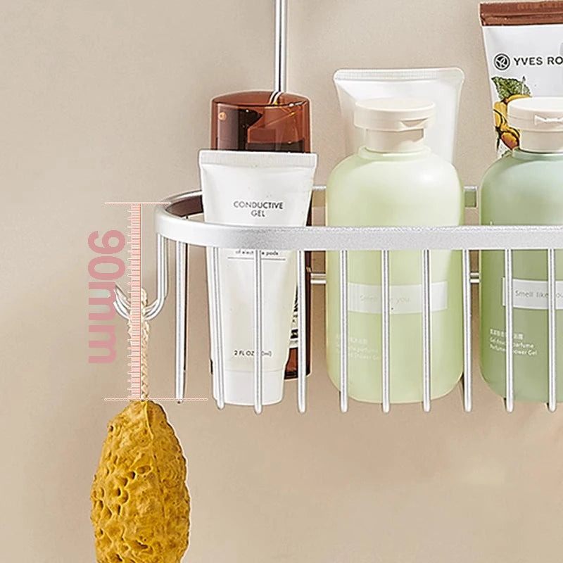 Shower Caddy Hanging Organizer Shower Basket with Hooks
