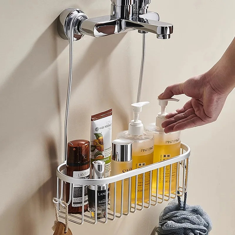 Shower Caddy Hanging Organizer Shower Basket with Hooks
