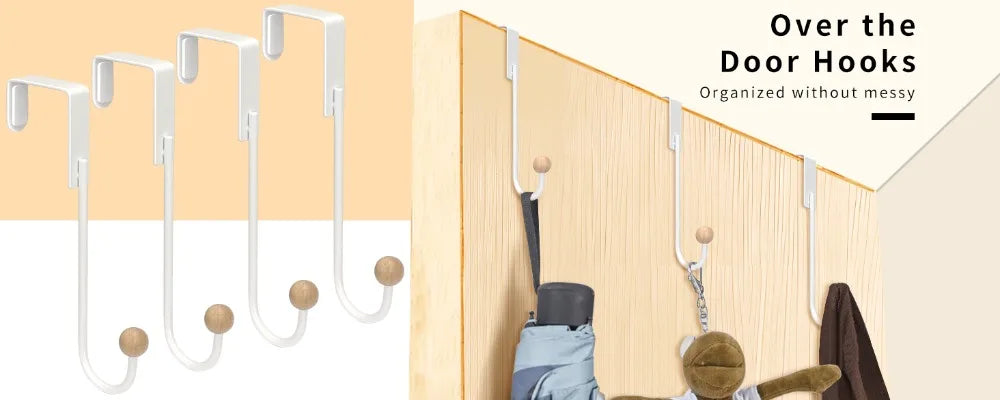 Heavy Duty Over The Door Hooks 4 Pack Door Hanger Hooks