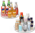 Spice Rack Organizer, 360 Degree Rotating Round Cabinet