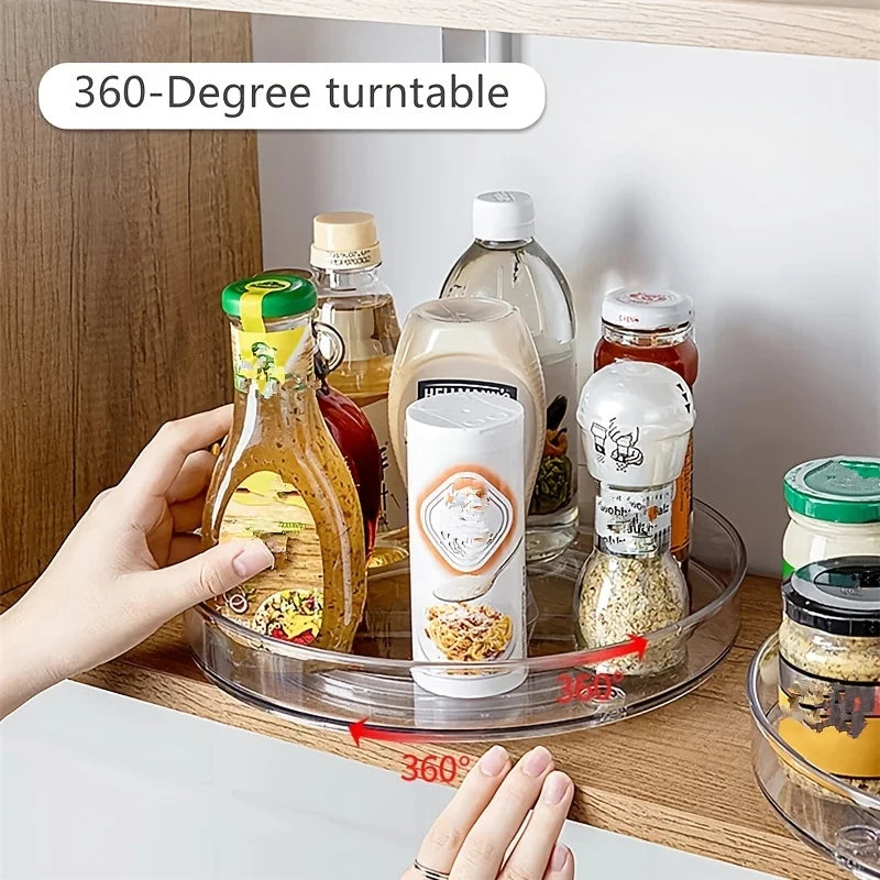1pc rotating cosmetics storage box dressing table desktop storage rack