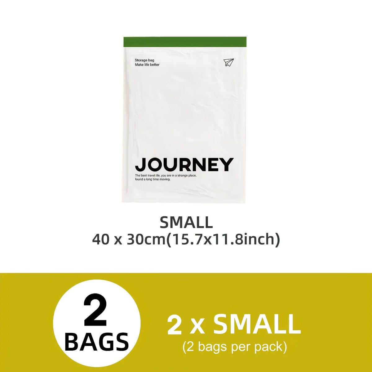 2pcs Vacuum Storage Bags, Hand-Rolled Travel Vacuum Storage Bags For Towels, Socks, Clothes, More , No Pump Needed