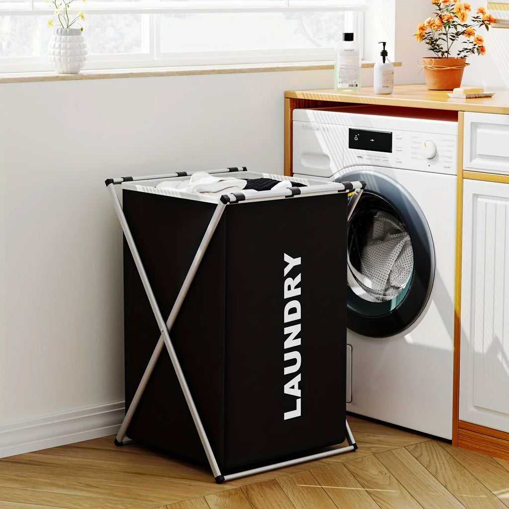 Large Laundry Hamper 3 Sections Divided Laundry Basket