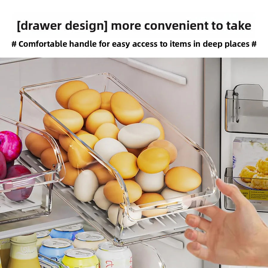 Clear Fridge Organizer, Refrigerator Organizer Bins ,Fridge Organizers and Storage Containers