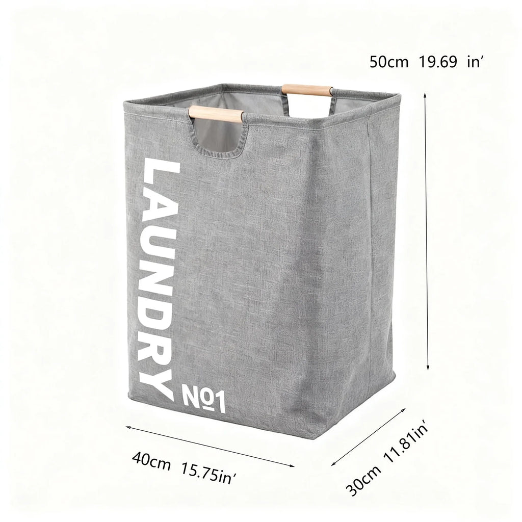 Foldable Fabric Laundry Basket with Handles Large Capacity Waterproof Storage Bin