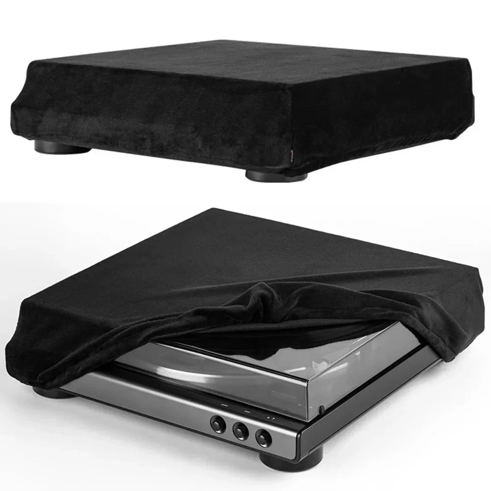 Turntable Dust Cover Spandex High Elasticity Turntable Sleeves Foldable Dustproof