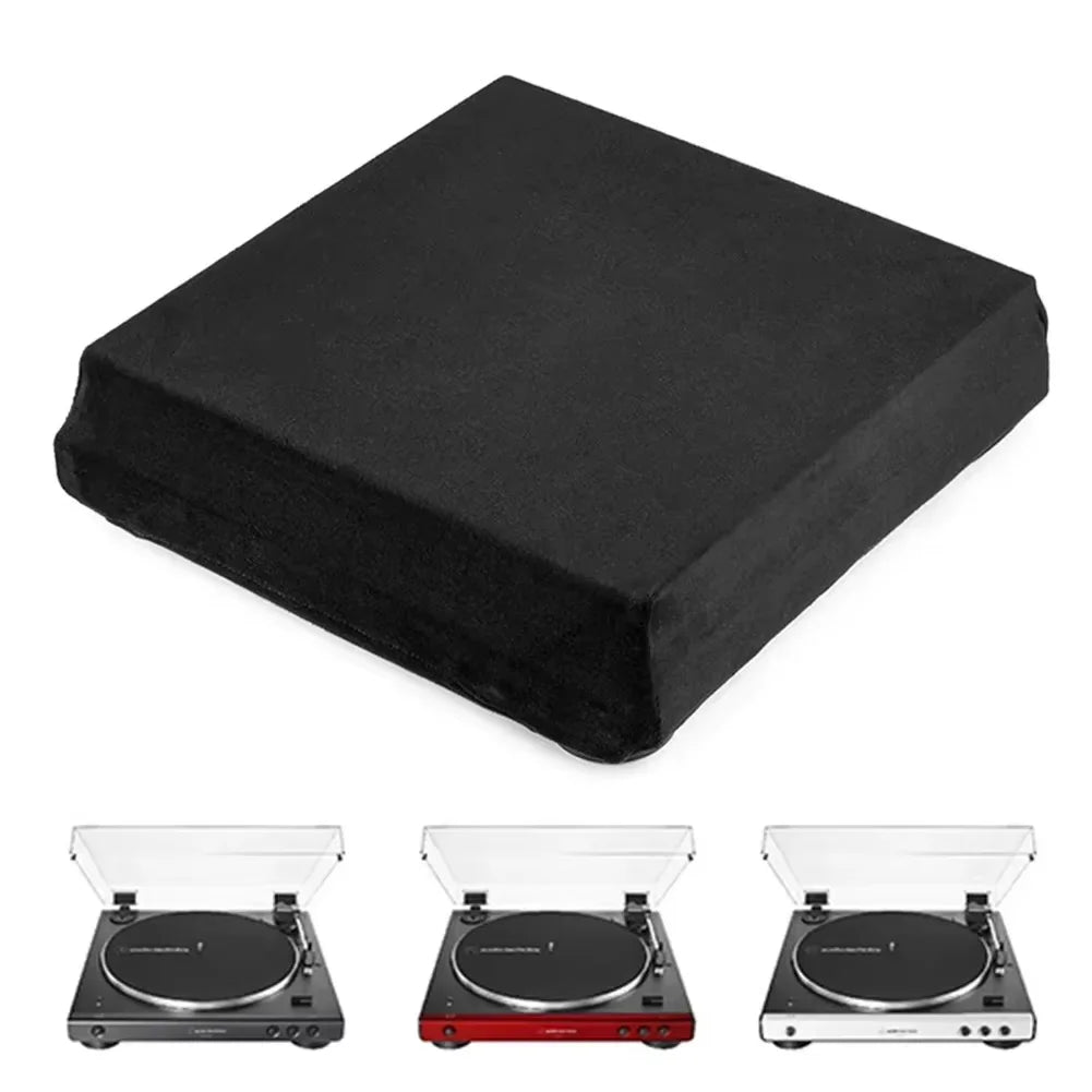 Turntable Dust Cover Spandex High Elasticity Turntable Sleeves Foldable Dustproof