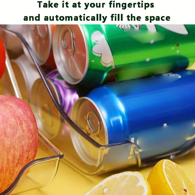 Refrigerator Organizer Bins Soda Cans Dispenser Bins Can