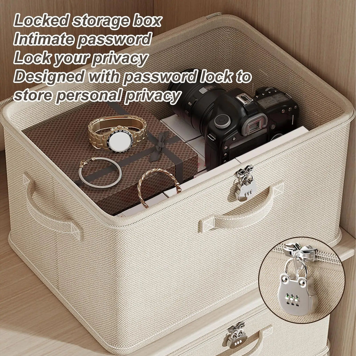 Storage Box with Lock Stackable Secure Odor Proof Storage Container