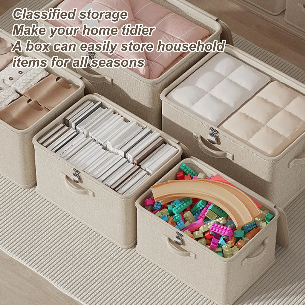 Storage Box with Lock Stackable Secure Odor Proof Storage Container